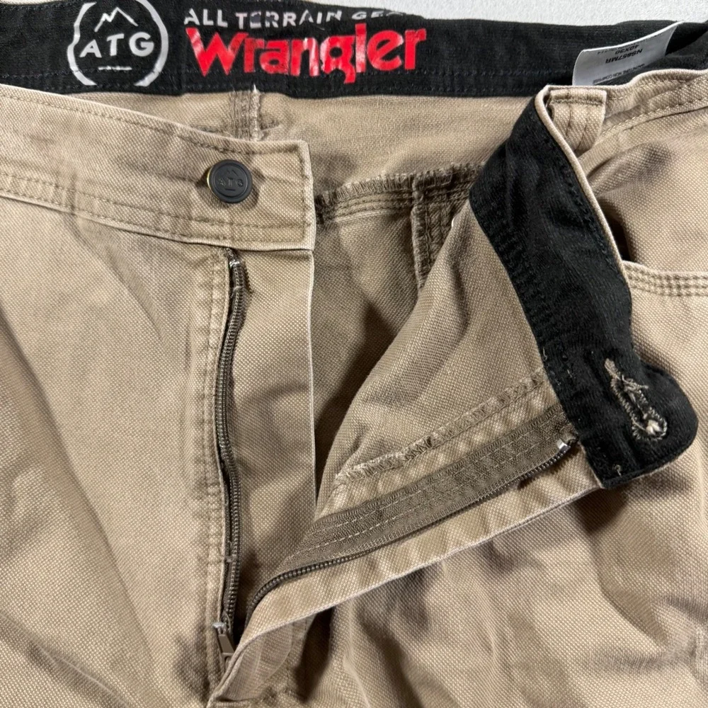 Wrangler ATG‎ All Terrain Gear Mens Pants 40x30 Tan Stretch Canvas